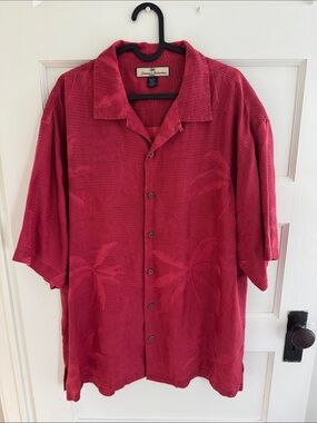 Silk Tommy Bahama button down shirt